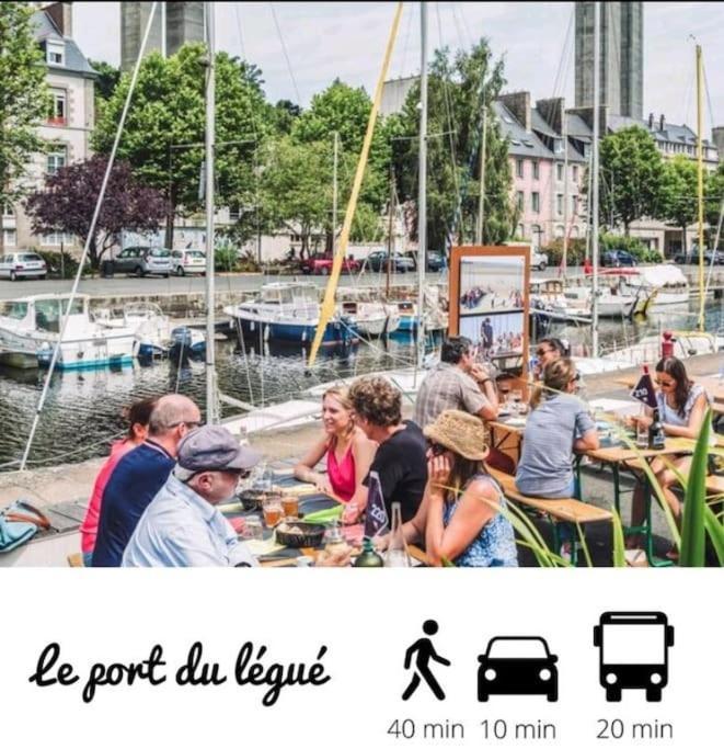Appartamento Le Paris-Brest - Faites Une Pause Sur Votre Trajet Saint-Brieuc Esterno foto